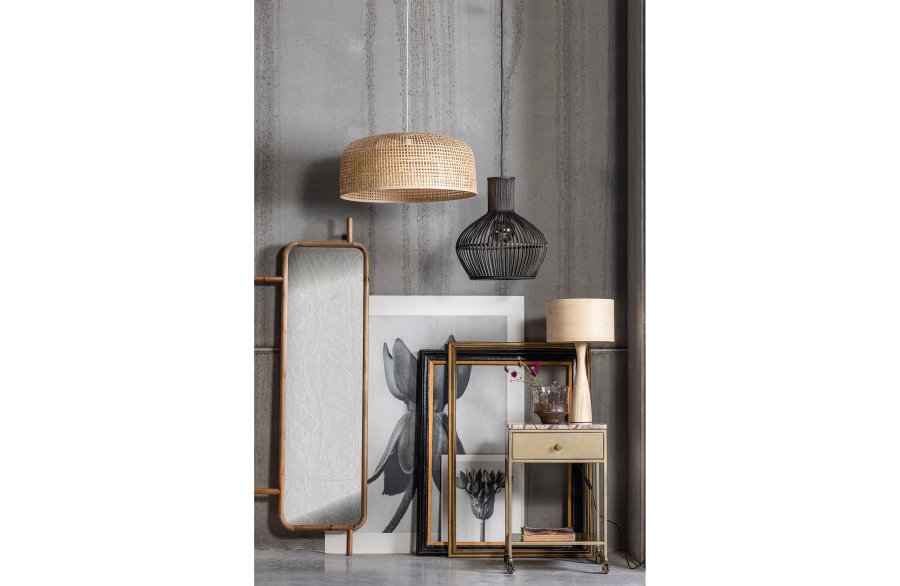 BEPUREHOME Lunar bordlampe - natur bambus