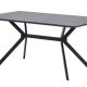 WOOOD EXCLUSIVE Bruno spisebord, rektangulrt - sort MDF og stl (160x90)