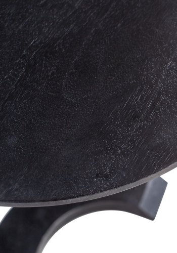 WOOOD EXCLUSIVE Floor sidebord, rund - sort mangotr og metal (39)