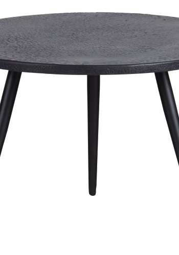 WOOOD Suze sidebord, rund - sort metal (st af 2)