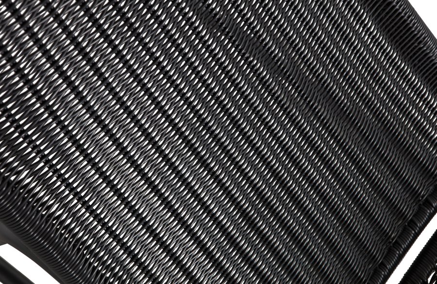 WOOOD Tom udendrs gyngestol - sort polyethylen og sort metal