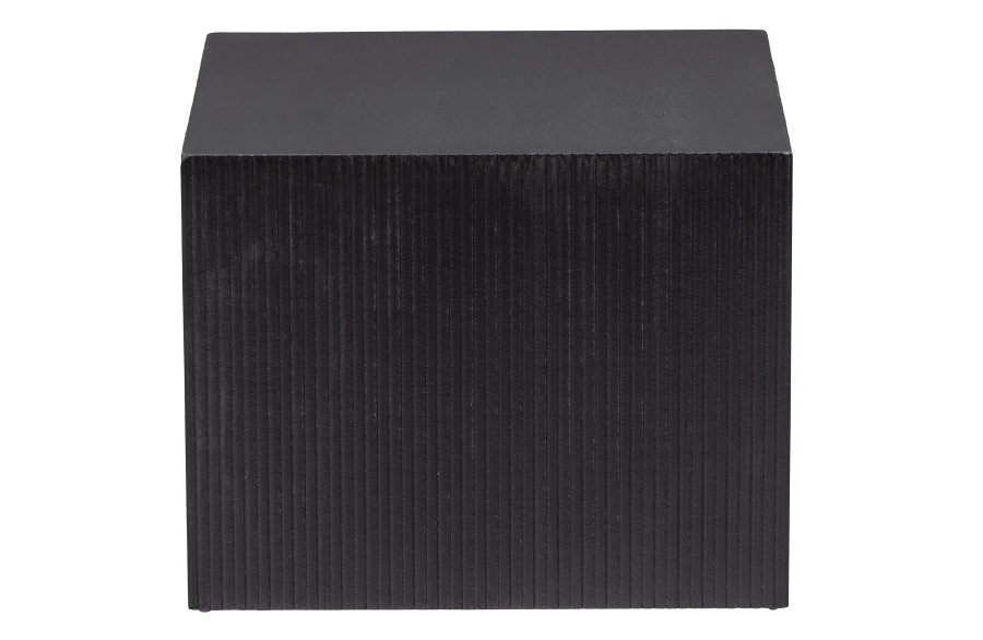 WOOOD EXCLUSIVE Sanne sidebord, kvadratisk - sort fyrretr MDF (st med 2)
