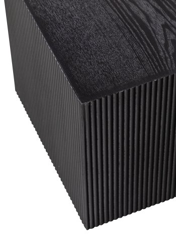 WOOOD EXCLUSIVE Sanne sidebord, kvadratisk - sort fyrretr MDF (st med 2)