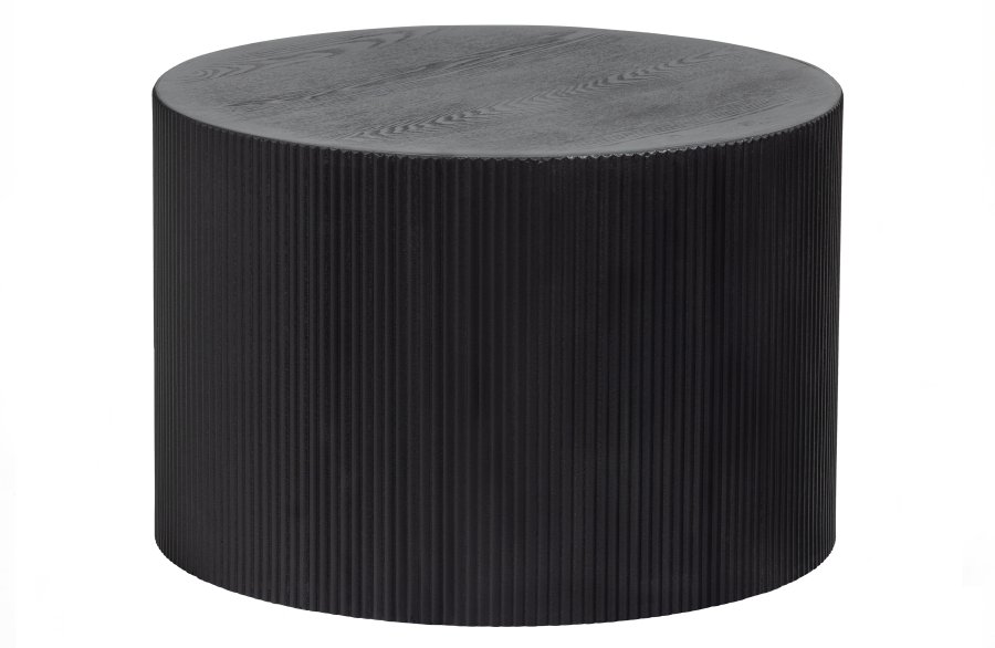 WOOOD EXCLUSIVE Sanne sidebord, rund - sort MDF (60)
