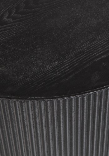 WOOOD EXCLUSIVE Sanne sidebord, rund - sort MDF (60)