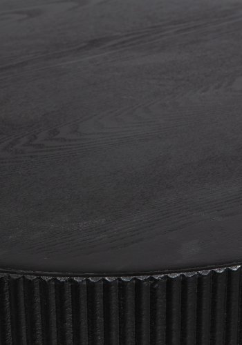 WOOOD EXCLUSIVE Sanne sidebord, rund - sort MDF (60)