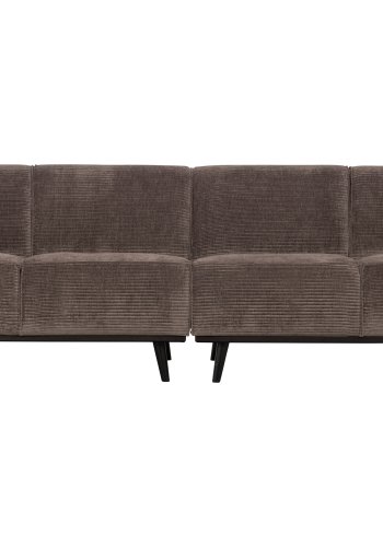 BEPUREHOME Statement 4 pers. sofa - taupe jacquard vvet stof