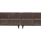 BEPUREHOME Statement 4 pers. sofa - taupe jacquard vvet stof
