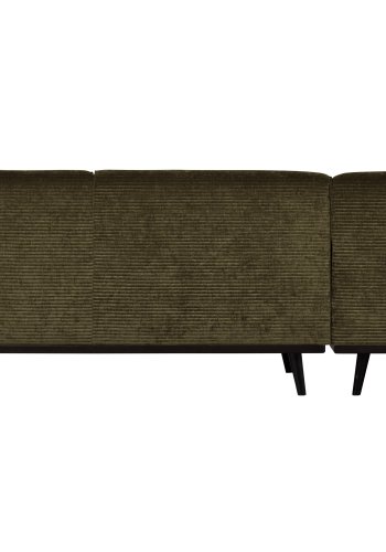BEPUREHOME Statement hjrnesofa, venstre - varm grn jacquard vvet stof