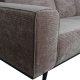 BEPUREHOME Statement hjrnesofa, venstre - taupe jacquard vvet stof