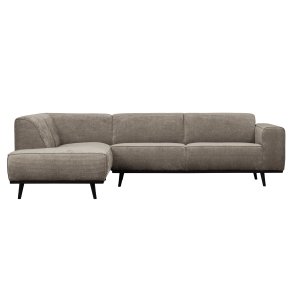 BEPUREHOME Statement hjrnesofa, venstre - ler jacquard vvet stof