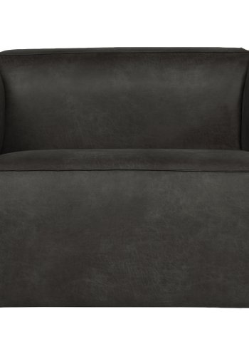 WOOOD Bean lnestol - sort lderfiber/polyester