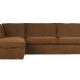 WOOOD Freddie hjrnesofa, venstre - bronze melange stof