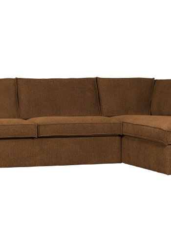 WOOOD Freddie hjrnesofa, hjre - bronze melange stof