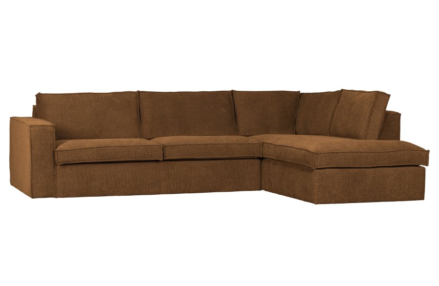 WOOOD Freddie hjrnesofa, hjre - bronze melange stof