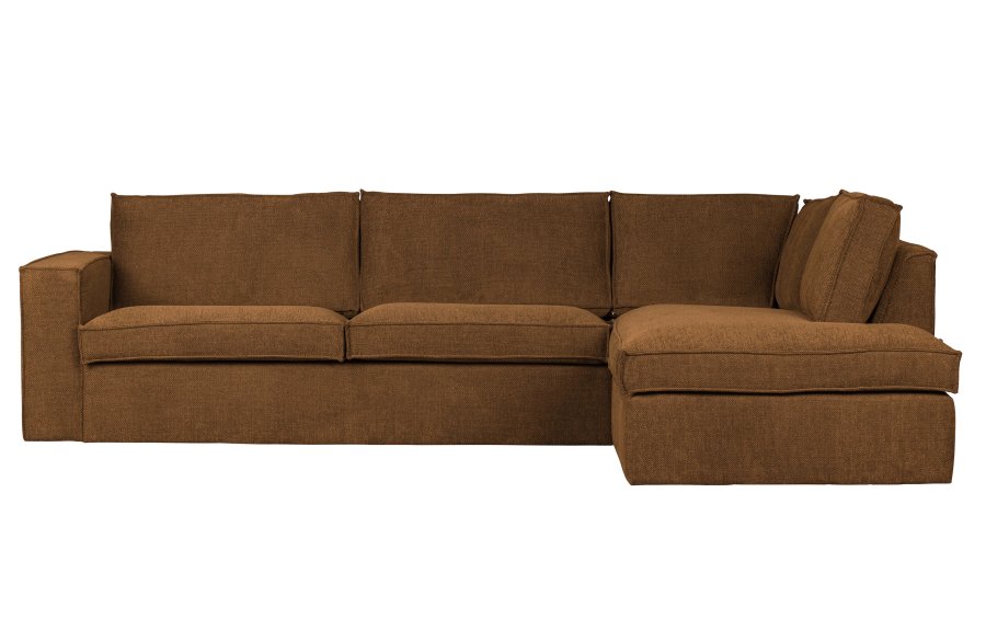 WOOOD Freddie hjrnesofa, hjre - bronze melange stof