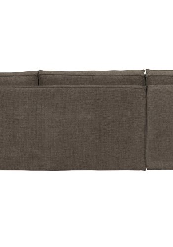 WOOOD Freddie hjrnesofa, venstre - brun melange stof