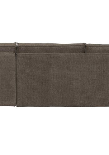 WOOOD Freddie hjrnesofa, hjre - brun melange stof