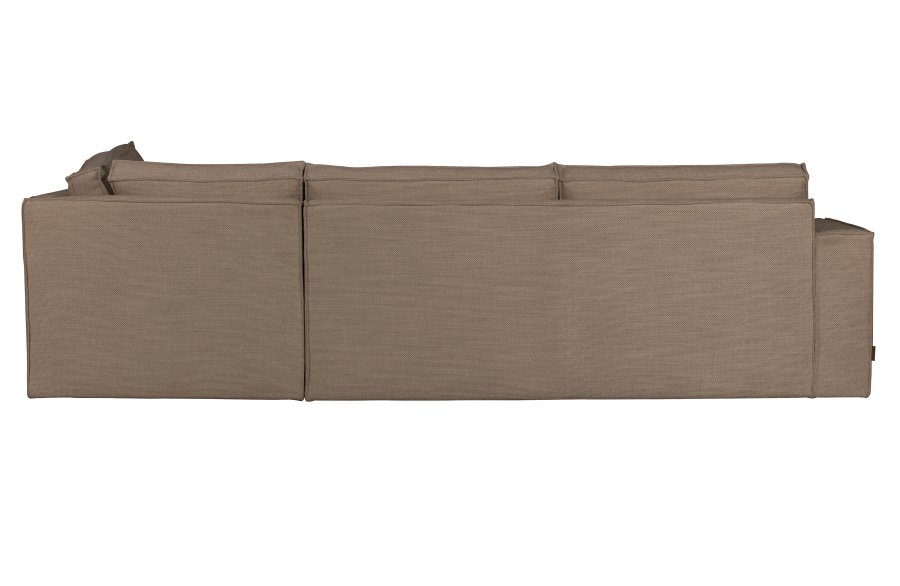 WOOOD Freddie hjrnesofa, hjre - brun melange stof