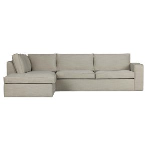 WOOOD Freddie hjrnesofa, venstre - natur melange stof