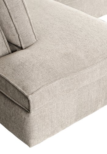 WOOOD Freddie hjrnesofa, venstre - natur melange stof