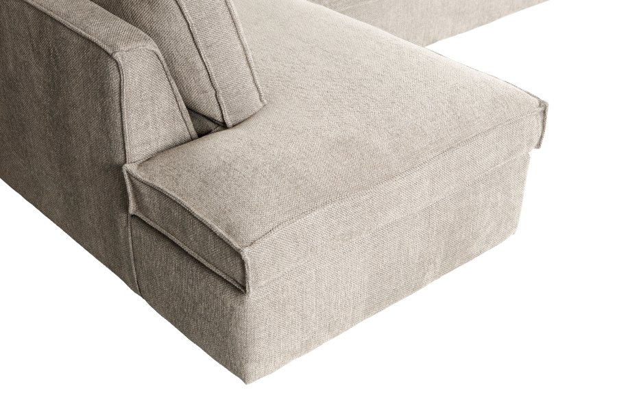 WOOOD Freddie hjrnesofa, venstre - natur melange stof