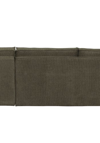 WOOOD Freddie hjrnesofa, hjre - varm grn melange stof
