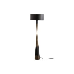 BEPUREHOME Collection gulvlampe - antik messing og sort jern (H:151)