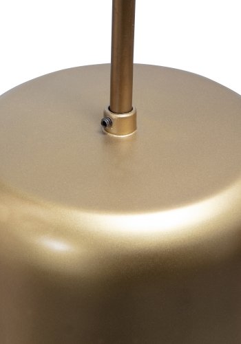 WOOOD EXCLUSIVE Safa loftlampe, lodret - brunsort glas og antik messing metal