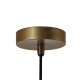 WOOOD EXCLUSIVE Safa loftlampe, lodret - brunsort glas og antik messing metal
