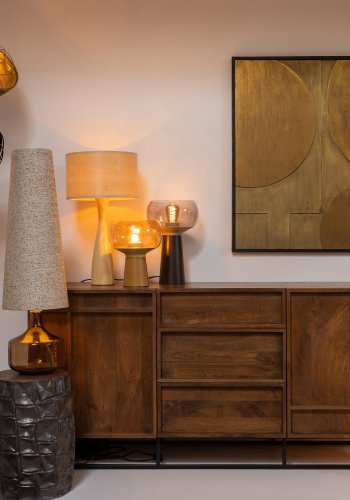 WOOOD EXCLUSIVE Micah loftlampe - offwhite glas og strygejern