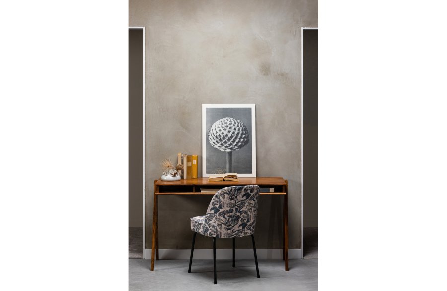 BEPUREHOME Collection skrivebord, m. 3 bne rum - brun akacietr (120x50)