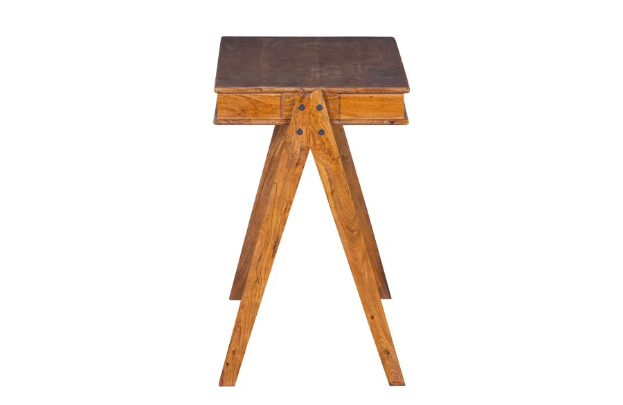 BEPUREHOME Collection skrivebord, m. 3 bne rum - brun akacietr (120x50)