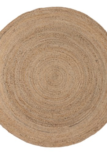 WOOOD Ross gulvtppe, rund natur jute (150)