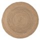 WOOOD Ross gulvtppe, rund natur jute (150)