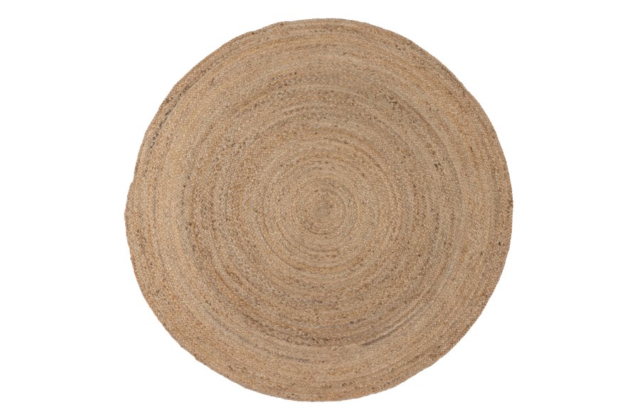 WOOOD Ross gulvtppe, rund natur jute (150)