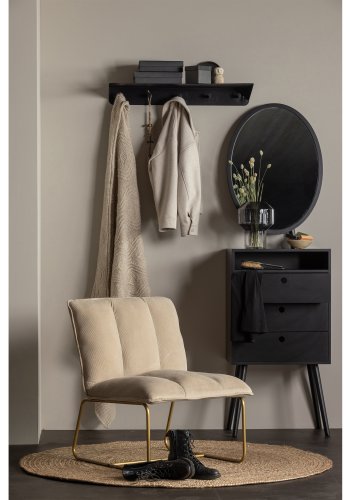 WOOOD Ross gulvtppe, rund natur jute (150)