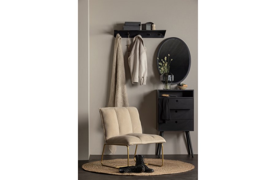 WOOOD Ross gulvtppe, rund natur jute (150)