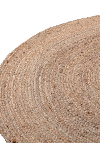 WOOOD Ross gulvtppe, rund natur jute (150)