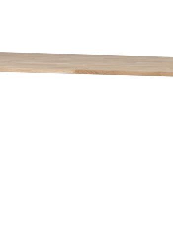 WOOOD Tablo spisebord, rektangulr - natur eg og sort stl (200x90)