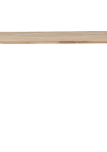 WOOOD Tablo spisebord, rektangulr - natur eg og sort stl (200x90)
