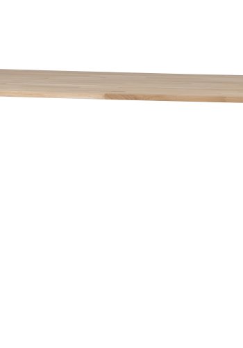WOOOD Tablo spisebord, rektangulr - natur eg og sort stl (200x90)