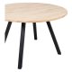 WOOOD Tablo spisebord, rund - natur eg og sort stl (120)