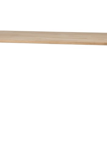 WOOOD Tablo spisebord, oval - natur eg og sort stl (220x90)