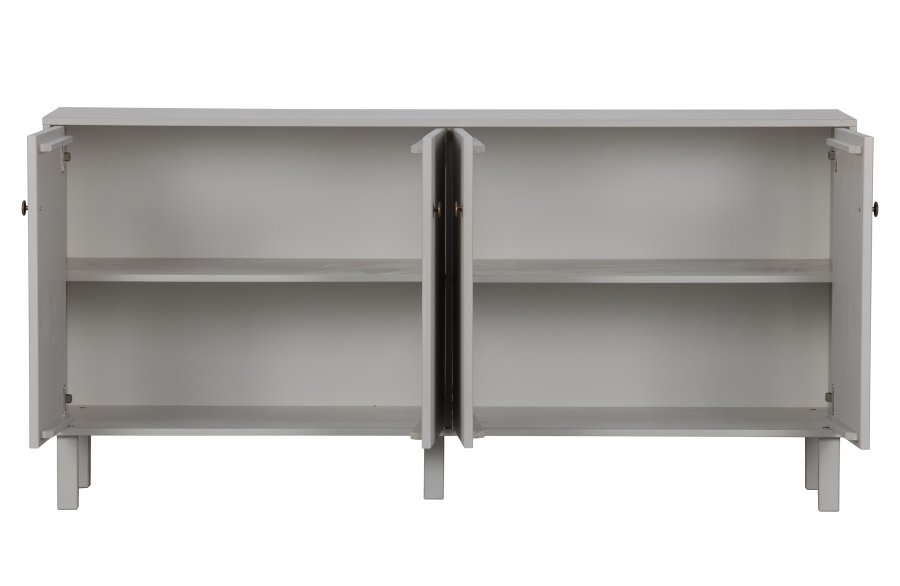 WOOOD Madu sknk, m. 4 lger og 2 hylder - skygr fyrretr og metal