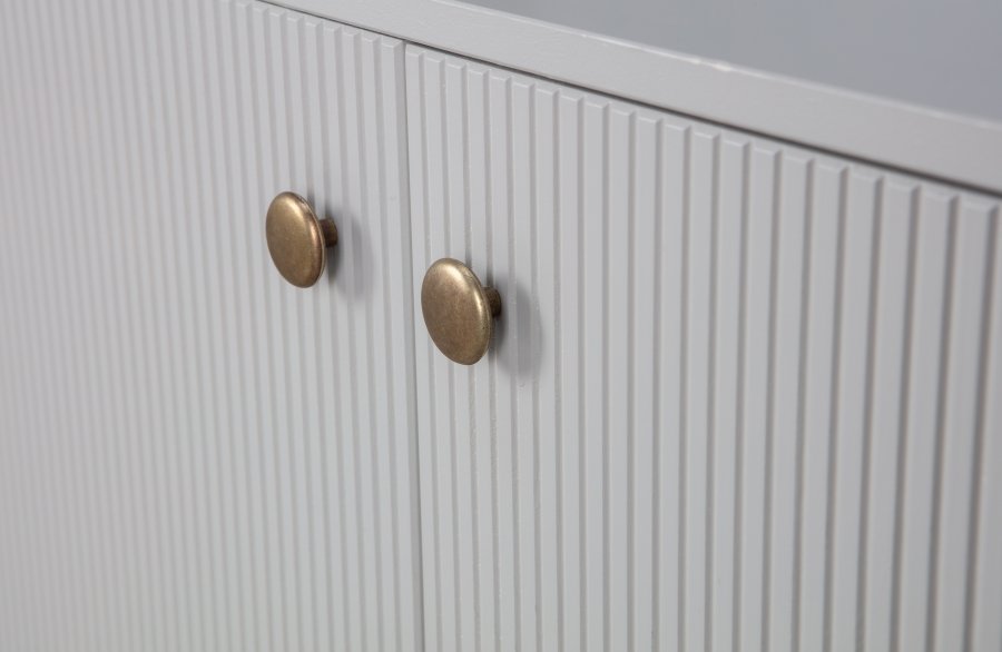 WOOOD Madu sknk, m. 4 lger og 2 hylder - skygr fyrretr og metal