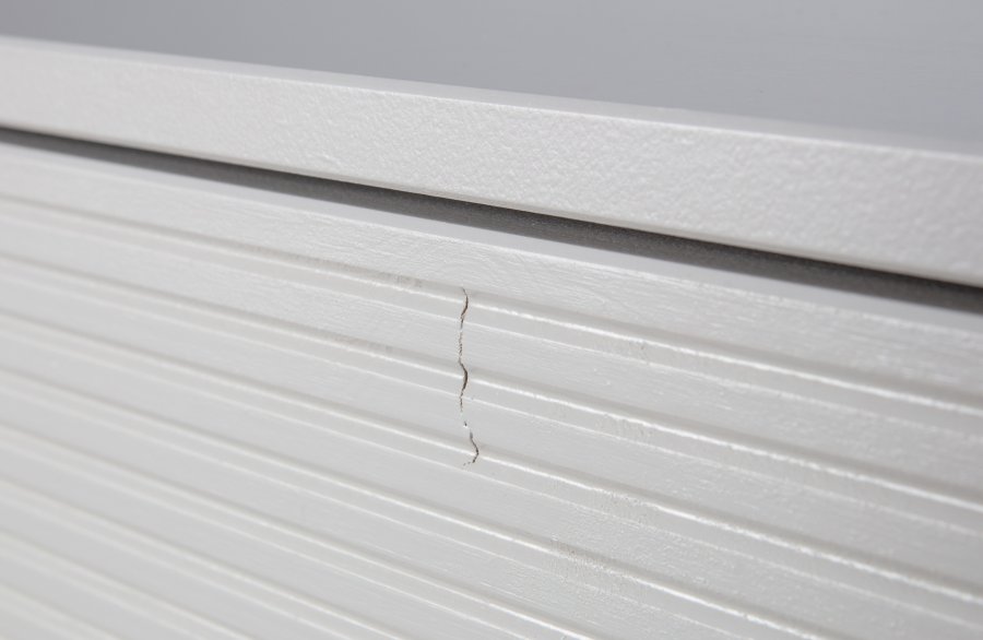 WOOOD Madu TV-bord, m. 4 lger og 2 hylder - skygr fyrretr og metal (160x46)