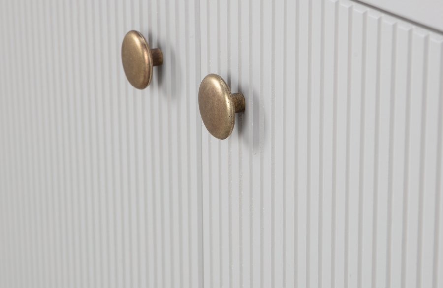 WOOOD Madu garderobeskab, m. 2 lger, 1 skuffe, 3 hylder, 1 bjlestang - skygr fyrretr og metal