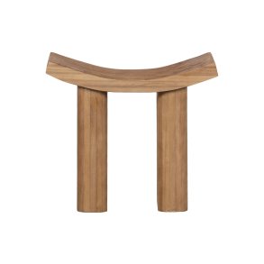 BEPUREHOME Collection taburet, rektangulr - natur paulowniatr (50x25)