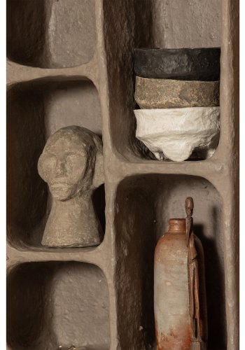 BEPUREHOME Collection vghylde, rektangulr - gr papmache